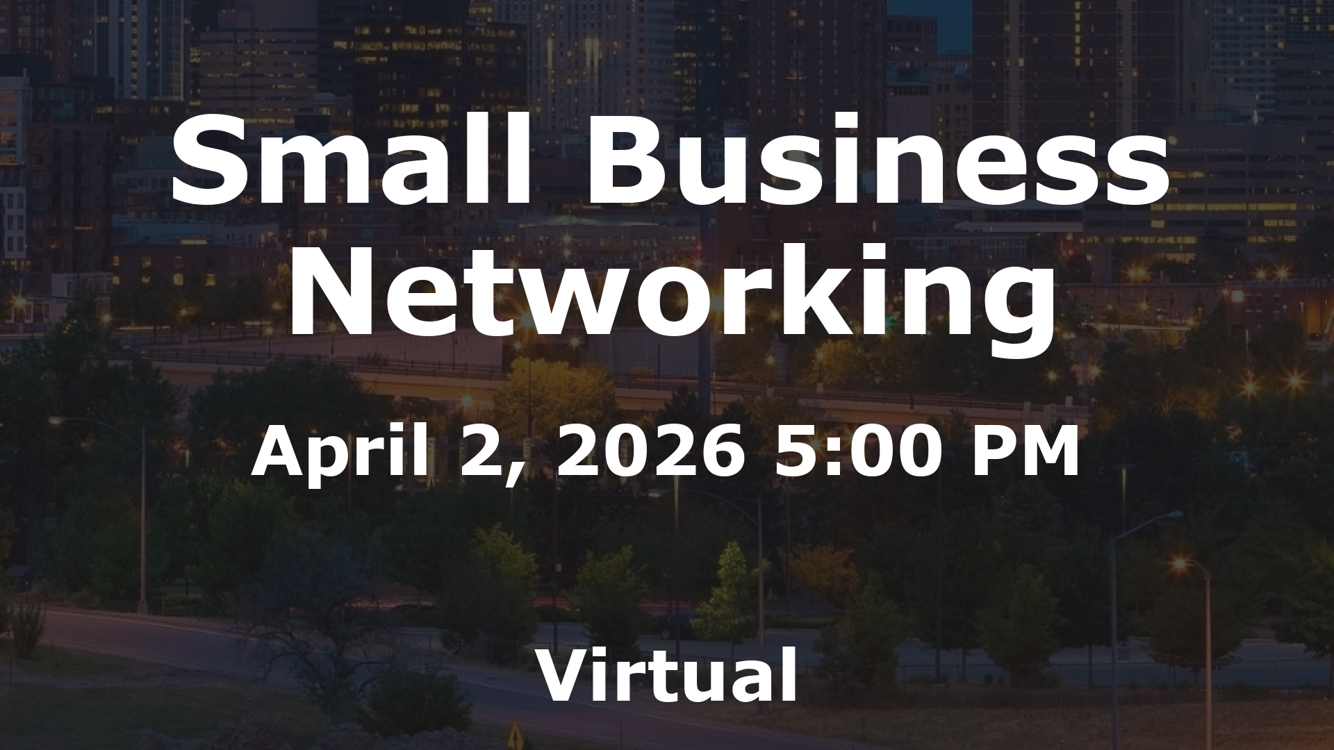 Small Business Networking event image